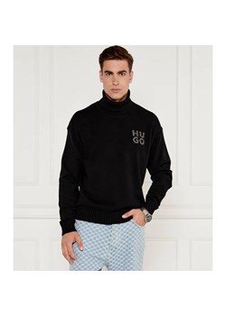 HUGO Wełniany sweter San Toby-L | Relaxed fit ze sklepu Gomez Fashion Store w kategorii Swetry męskie - zdjęcie 184507856