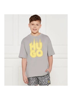 HUGO KIDS T-shirt | Regular Fit ze sklepu Gomez Fashion Store w kategorii T-shirty chłopięce - zdjęcie 184507967