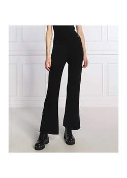 TWINSET Wełniane spodnie dzianinowe | Relaxed fit | z dodatkiem kaszmiru ze sklepu Gomez Fashion Store w kategorii Spodnie damskie - zdjęcie 184507975