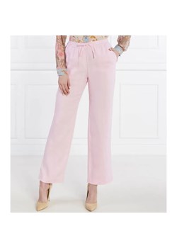 Samsøe Samsøe Lniane spodnie Hoys string | Straight fit ze sklepu Gomez Fashion Store w kategorii Spodnie damskie - zdjęcie 184508247