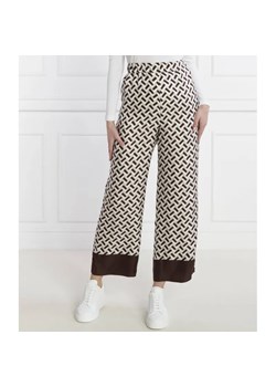 Max Mara Leisure Jedwabne spodnie STONE | Loose fit ze sklepu Gomez Fashion Store w kategorii Spodnie damskie - zdjęcie 184508355