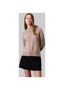 Calvin Klein Jeans Sweter INTARSIA | z dodatkiem wełny ze sklepu Gomez Fashion Store w kategorii Swetry damskie - zdjęcie 184508677