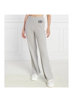 TWINSET Wełniane spodnie dzianinowe | Regular Fit | z dodatkiem kaszmiru ze sklepu Gomez Fashion Store w kategorii Spodnie damskie - zdjęcie 184508755