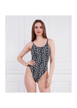 Calvin Klein Swimwear Strój kąpielowy CK MONOGRAM-S SCOOP ONE PIECE-PRINT ze sklepu Gomez Fashion Store w kategorii Stroje kąpielowe - zdjęcie 184509019