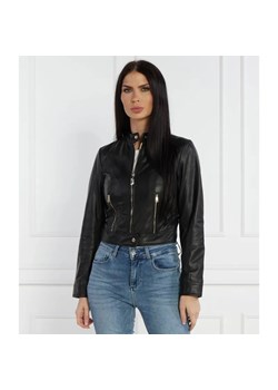 Liu Jo Skórzana kurtka | Cropped Fit ze sklepu Gomez Fashion Store w kategorii Kurtki damskie - zdjęcie 184509259