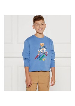 POLO RALPH LAUREN Bluza LSCNM4 KNIT | Regular Fit ze sklepu Gomez Fashion Store w kategorii Bluzy chłopięce - zdjęcie 184509325