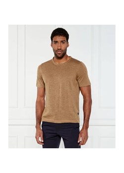 Sand Copenhagen Lniany t-shirt | Regular Fit ze sklepu Gomez Fashion Store w kategorii T-shirty męskie - zdjęcie 184509577
