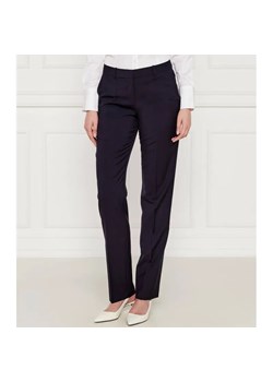 BOSS BLACK Wełniane spodnie Tameah | Slim Fit ze sklepu Gomez Fashion Store w kategorii Spodnie damskie - zdjęcie 184509819