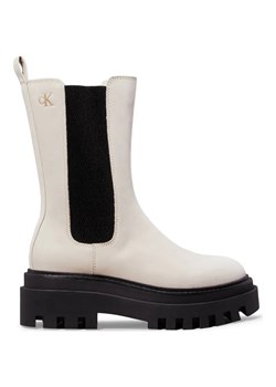 Calvin Klein Jeans Skórzane botki na platformie ze sklepu Gomez Fashion Store w kategorii Botki - zdjęcie 184512166