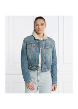 Tommy Jeans Ocieplana kurtka jeansowa IZZIE ACK teddy | Slim Fit ze sklepu Gomez Fashion Store w kategorii Kurtki damskie - zdjęcie 184512259