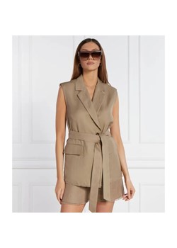 Marella SPORT Kamizelka LUCAS | Slim Fit | z dodatkiem lnu ze sklepu Gomez Fashion Store w kategorii Kamizelki damskie - zdjęcie 184512698