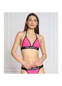 Karl Lagerfeld Góra od bikini triangle w/ logo elastic ze sklepu Gomez Fashion Store w kategorii Stroje kąpielowe - zdjęcie 184513676