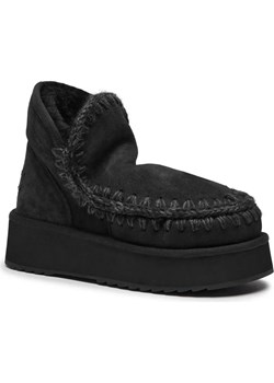 MOU Skórzane śniegowce Mini Eskimo Platform | z dodatkiem wełny ze sklepu Gomez Fashion Store w kategorii Śniegowce damskie - zdjęcie 184513986