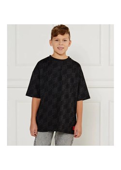 HUGO KIDS T-shirt ALL OVER | Relaxed fit ze sklepu Gomez Fashion Store w kategorii T-shirty chłopięce - zdjęcie 184514989