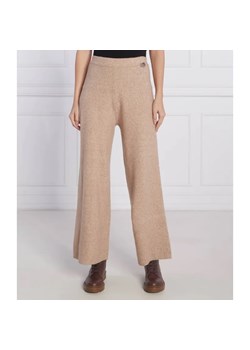 Liu Jo Rose Spodnie dzianinowe | Regular Fit | z dodatkiem wełny ze sklepu Gomez Fashion Store w kategorii Spodnie damskie - zdjęcie 184515256