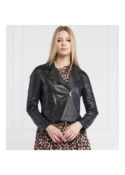 Marc Cain Skórzana kurtka | Slim Fit ze sklepu Gomez Fashion Store w kategorii Kurtki damskie - zdjęcie 184515546