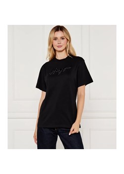 HUGO T-shirt VINTAGE | Loose fit ze sklepu Gomez Fashion Store w kategorii Bluzki damskie - zdjęcie 184516286