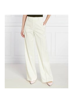 HUGO Spodnie Halenar-1 | Regular Fit | z dodatkiem wełny ze sklepu Gomez Fashion Store w kategorii Spodnie damskie - zdjęcie 184516769