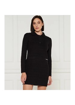 Pinko Sukienka YORK CHOCOLATE | z dodatkiem wełny ze sklepu Gomez Fashion Store w kategorii Sukienki - zdjęcie 184516795