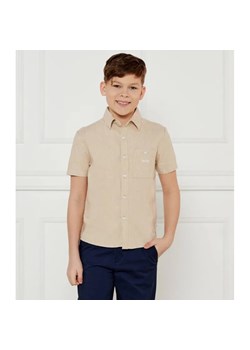 BOSS Kidswear Lniana koszula | Regular Fit ze sklepu Gomez Fashion Store w kategorii Koszule chłopięce - zdjęcie 184516858