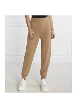 TWINSET Wełniane spodnie dzianinowe | Regular Fit | z dodatkiem kaszmiru ze sklepu Gomez Fashion Store w kategorii Spodnie damskie - zdjęcie 184517065