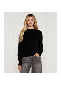 Calvin Klein Jeans Sweter INTARSIA | Regular Fit | z dodatkiem wełny ze sklepu Gomez Fashion Store w kategorii Swetry damskie - zdjęcie 184517237