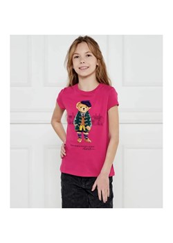 POLO RALPH LAUREN T-shirt | Regular Fit ze sklepu Gomez Fashion Store w kategorii Bluzki dziewczęce - zdjęcie 184517916
