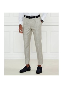 BOSS BLACK Spodnie C-Perin-PL-25 | Relaxed fit | z dodatkiem lnu ze sklepu Gomez Fashion Store w kategorii Spodnie męskie - zdjęcie 184518708