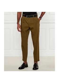 BOSS BLACK Lniane spodnie P-Perin-RDS-PL-WG252 | Slim Fit ze sklepu Gomez Fashion Store w kategorii Spodnie męskie - zdjęcie 184519026