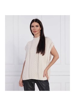 Joop! Wełniany bezrękawnik | Relaxed fit ze sklepu Gomez Fashion Store w kategorii Kamizelki damskie - zdjęcie 184519036