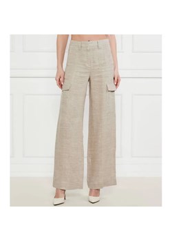 Marella Lniane spodnie GELADA | flare fit ze sklepu Gomez Fashion Store w kategorii Spodnie damskie - zdjęcie 184519518
