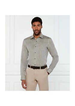 BOSS BLACK Lniana koszula H-HANK-kent-C1-214 | Slim Fit ze sklepu Gomez Fashion Store w kategorii Koszule męskie - zdjęcie 184519727