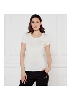 EA7 T-shirt | Slim Fit ze sklepu Gomez Fashion Store w kategorii Bluzki damskie - zdjęcie 184519796