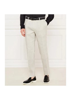 Windsor Lniane spodnie chino Silvi | Shaped fit | z dodatkiem wełny ze sklepu Gomez Fashion Store w kategorii Spodnie męskie - zdjęcie 184520069
