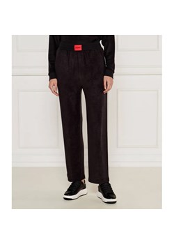 Hugo Bodywear Spodnie dzianinowe SNOOZIE | Regular Fit ze sklepu Gomez Fashion Store w kategorii Spodnie damskie - zdjęcie 184520237