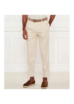 Windsor Spodnie Sapo | Slim Fit | z dodatkiem lnu ze sklepu Gomez Fashion Store w kategorii Spodnie męskie - zdjęcie 184520246