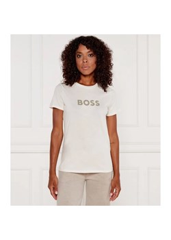 BOSS ORANGE T-shirt C_Elogo_5 | Regular Fit ze sklepu Gomez Fashion Store w kategorii Bluzki damskie - zdjęcie 184520337