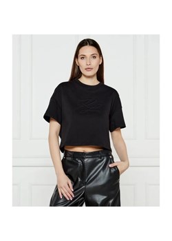 Karl Lagerfeld T-shirt AUTOGRAPH | Cropped Fit ze sklepu Gomez Fashion Store w kategorii Bluzki damskie - zdjęcie 184520578
