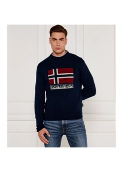 Napapijri Wełniany sweter D-Silvretta | Regular Fit ze sklepu Gomez Fashion Store w kategorii Swetry męskie - zdjęcie 184520939