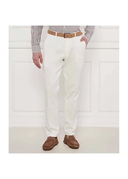 Oscar Jacobson Spodnie Dandy | Slim Fit | z dodatkiem lnu ze sklepu Gomez Fashion Store w kategorii Spodnie męskie - zdjęcie 184521159