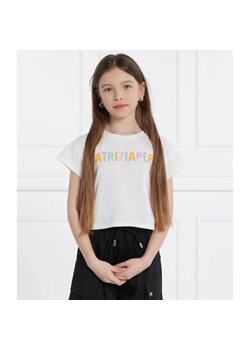 Patrizia Pepe T-shirt MAGLIA | Cropped Fit ze sklepu Gomez Fashion Store w kategorii Bluzki dziewczęce - zdjęcie 184521219