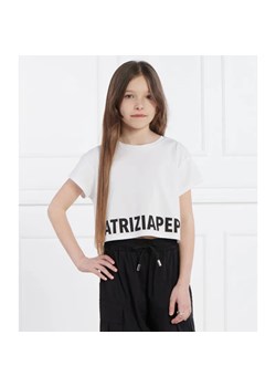 Patrizia Pepe T-shirt MAGLIA | Cropped Fit ze sklepu Gomez Fashion Store w kategorii Bluzki dziewczęce - zdjęcie 184521257