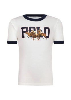 POLO RALPH LAUREN T-shirt RINGR MOD #1 KNIT | Regular Fit ze sklepu Gomez Fashion Store w kategorii T-shirty chłopięce - zdjęcie 184521436