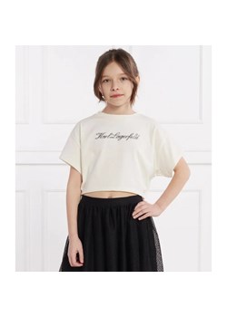 Karl Lagerfeld Kids T-shirt | Cropped Fit ze sklepu Gomez Fashion Store w kategorii Bluzki dziewczęce - zdjęcie 184521676