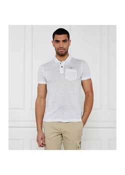 Aeronautica Militare Lniane polo | Regular Fit ze sklepu Gomez Fashion Store w kategorii T-shirty męskie - zdjęcie 184522029