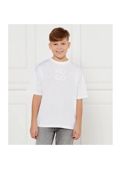 HUGO KIDS T-shirt | Regular Fit ze sklepu Gomez Fashion Store w kategorii T-shirty chłopięce - zdjęcie 184522035