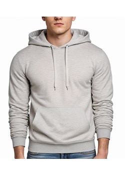 Bluza męska kangurka z kapturem szara Recea ze sklepu Recea.pl w kategorii Bluzy męskie - zdjęcie 184522717