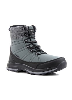 Śniegowce, trekkingi damskie z materiałem Softshell - DK TECH 2104, szare ze sklepu ulubioneobuwie w kategorii Śniegowce damskie - zdjęcie 184523835