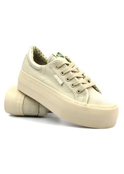 Trampki damskie na platformie - Lee Cooper LCW-24-31-2181, beżowe ze sklepu ulubioneobuwie w kategorii Trampki damskie - zdjęcie 184524386