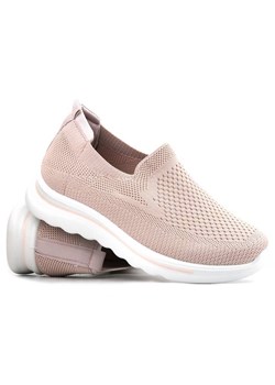 Materiałowe buty damskie sportowe - NEWS 22TX02-4815, różowe ze sklepu ulubioneobuwie w kategorii Buty sportowe damskie - zdjęcie 184524449